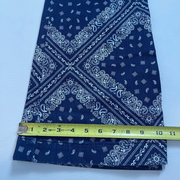 Revice NWT LaLa Land High Rise Flare Jeans Bandana Patchwork Print. Size 26 - Picture 9 of 11